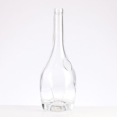 Acceptable Customer's Logo Long Neck Flint Vodka Whisky Rum Bottle for Fancy Spirits