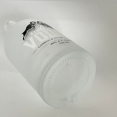 Level Clear Glass Bottle for Wine/Vodka 500ML 750ML Direct Hot Stamping