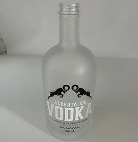 Level Clear Glass Bottle for Wine/Vodka 500ML 750ML Direct Hot Stamping