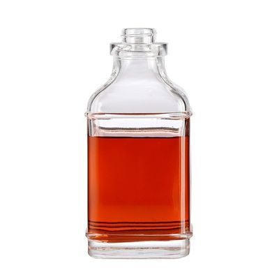 Acceptable Customer's Logo 750ML Square Round Glass Empty Wine Bottle in Custom Color