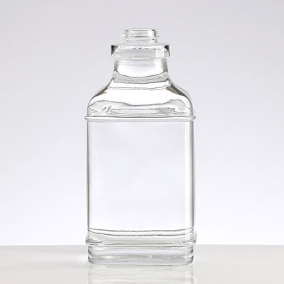 Acceptable Customer's Logo 750ML Square Round Glass Empty Wine Bottle in Custom Color