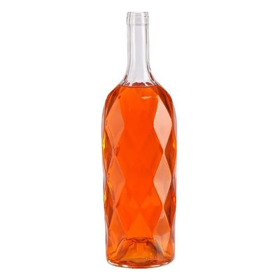 Industrial 1L Glass Clear Bottle for Beverage Fine Gin Wine Liquor Spirit Bottles