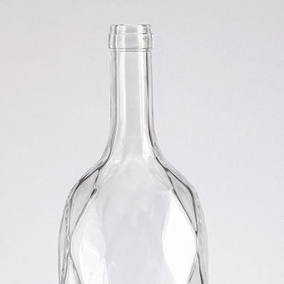 Industrial 1L Glass Clear Bottle for Beverage Fine Gin Wine Liquor Spirit Bottles