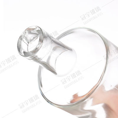 250ml 500ml 700ml 1000ml Clear Glass Liquor Bottle With Cork For Home Decoration