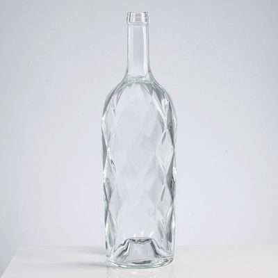 Industrial 1L Glass Clear Bottle for Beverage Fine Gin Wine Liquor Spirit Bottles