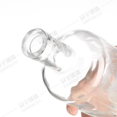 Base Material Whole Bottle Vodka and Brandy Glass Bottle with Screen Printing