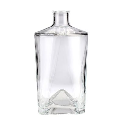 Clients' Specific Requirements 500ml Round Glass Wine Bottle with Square Bottom