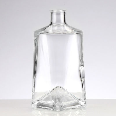 Clients' Specific Requirements 500ml Round Glass Wine Bottle with Square Bottom