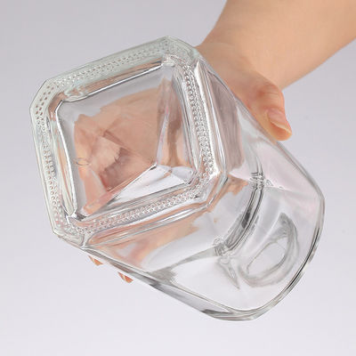 Clients' Specific Requirements 500ml Round Glass Wine Bottle with Square Bottom