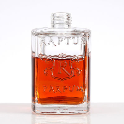 Colors Request 700ML Super Flint Square Glass Vodka Bottle with Cork in Round Shape