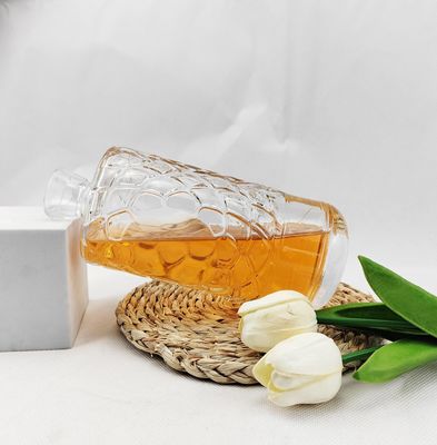 Fashion Shape Super Flint Brandy Spirits Empty White Liquor Glass Bottle Vodka Square
