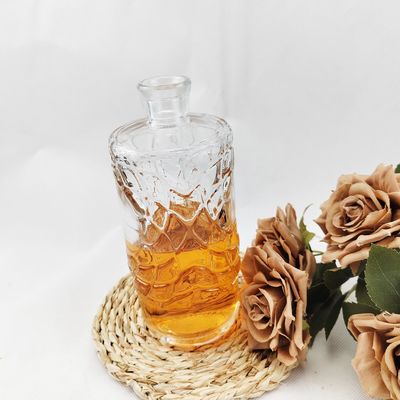 Fashion Shape Super Flint Brandy Spirits Empty White Liquor Glass Bottle Vodka Square