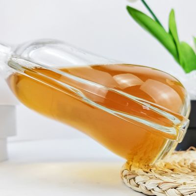 1000ML Gourd Shape Spirits Brandy Glass Bottle with Stopper Clear and Unique Design