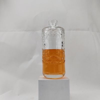 Super Flint Clear Glass Painted Vodka Bottle 750Ml Cap Color Custom Color for Sample