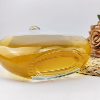 Glass Bottle With Cork 500ML Round Clear XO Brandy Rum Bottle Acceptable Customer's Logo