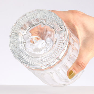 Clear Glass Collar Material 700ml/750ml/1000ml Beverage Liquor Round Empty Rum Bottle