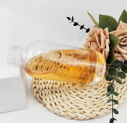 Inside Engraving 250ml Clear Frosted Vodka Glass Bottle with Wooden Cork Stopper