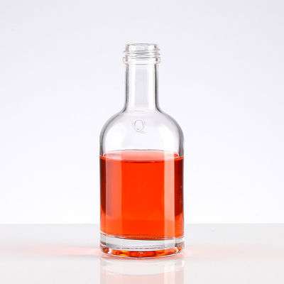 50ml 100ml 250ml Glass Spirit Bottles with Screw Cap Hot Stamping Surface Handling