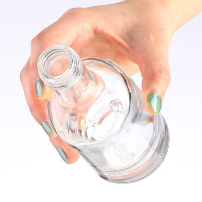 50ml 100ml 250ml Glass Spirit Bottles with Screw Cap Hot Stamping Surface Handling