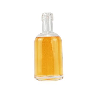 200ml 375ml 500ml 700ml 750ml Round Shape Frosted White Ice Wine Glass Bottle for Whisky