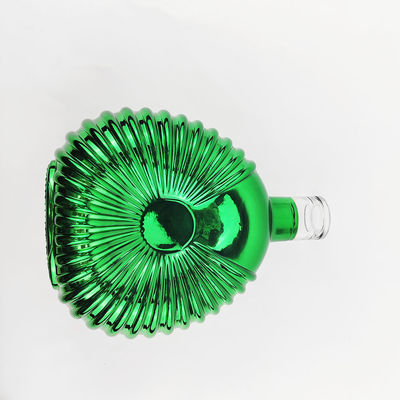 700ml Glass Electroplating Process Wine Bottle for Colorful Brandy and Green Beer