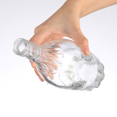Glass Water Bottle for Voss Round Shoulder Slender Wine Bottle Body Material Glass