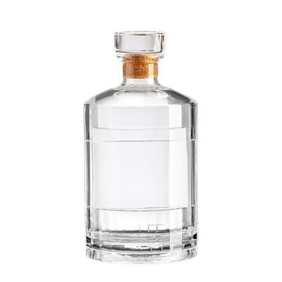 Hot Stamping Glass Wine Bottle Customized Logo and Large Volume for Clients' Needs