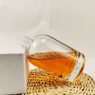 750ML 700ml Tall Round Custom Glass Bottle for Water Beverage Rum Vodka Whisky Gin Liquor