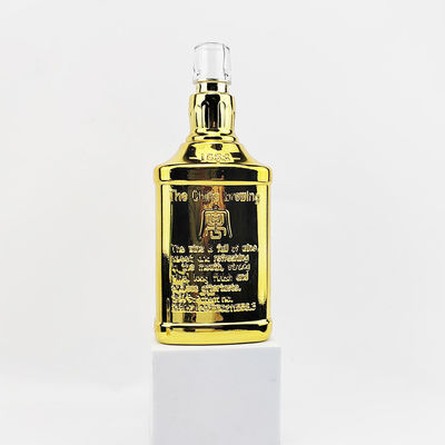 750ml Brown Glass Wine Bottle with Textured Surface in Beverage and Whisky