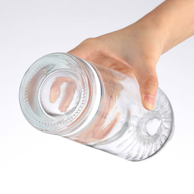 500ml Wine Glass Bottle with Cork Clear Transparent and Acid Etch Surface Handling