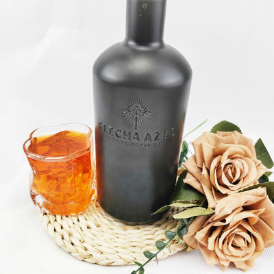 700ML Super Flint Square Glass Vodka Bottle Glass Spirits Bottle Custom Glass Bottle