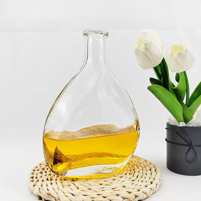 Body Material Glass 500M 750ml Vodka Bottle Whiskey Bottle Transparent Brandy Luxury