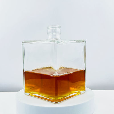 Freely Collar Material Glass 550ml 750ml Whisky Empty Whiskey Bottle for Manufacture