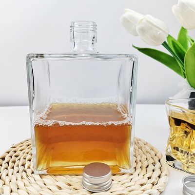 Freely Collar Material Glass 550ml 750ml Whisky Empty Whiskey Bottle for Manufacture