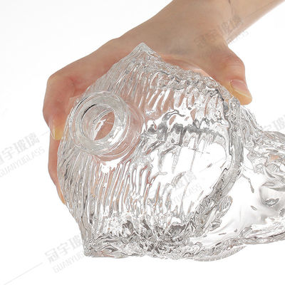 Provided Freely 350ml 500ml 25oz 750ml Luxurious Glass Wine Bottle with Cork Sealing Type