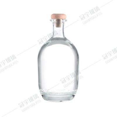 550ml Square Gin Tequila Rum Vodka Wine Liquor Glass Bottle Sale Clear and Customized