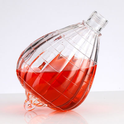 50 Heart-Shaped Crystal Bottles for Alcoholic Beverages Manufactured by Glass Bottle