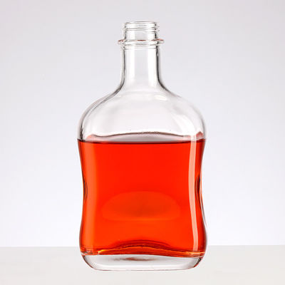 Beverage Industrial 50ml Mini Glass Bottle with Metal Screw Cap and Customized Logo