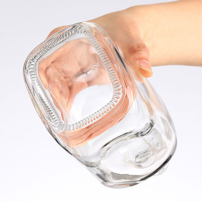 Beverage Industrial 50ml Mini Glass Bottle with Metal Screw Cap and Customized Logo