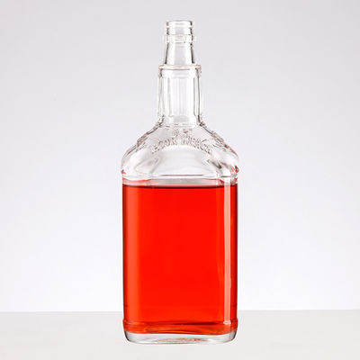 Customized 550ml 750ml Glass Wine Bottle with Metal Screw Cap and Customized Logo