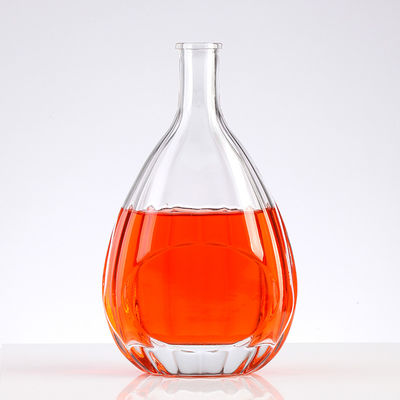 Transparent 500ml Beauty Wine Glass Bottle with Unique Design and Cork Sealing Type