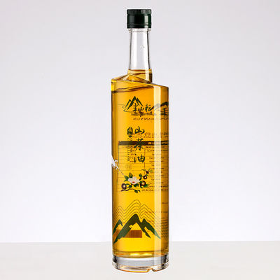 250ml 500ml 750ml 1000ml Square Dark Green Glass Olive Oil Bottle with Hot Stamping