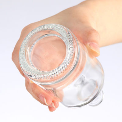 100ml Transparent Glass Bottle for White Wine Concave Bottom and Screw Cap Included