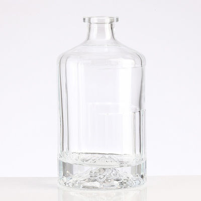 500ML Empty Glass Bottle for Whiskey Vodka Gin Hot Stamping Surface Handling Beverage