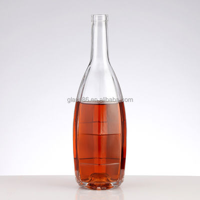 Base Material Glass Wine Bottle with Cork Direct 750ml 500ml Bottle