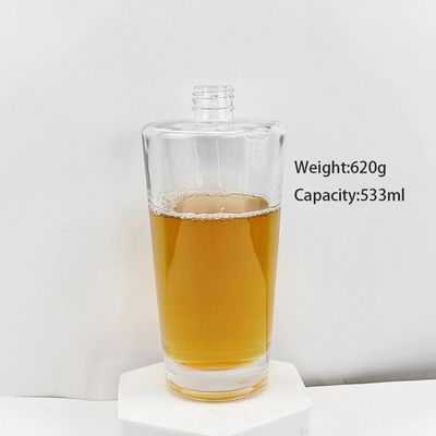 Industrial Beverage Clear Glass Aromatherapy Scented Bottle Acid Etch Surface Handling