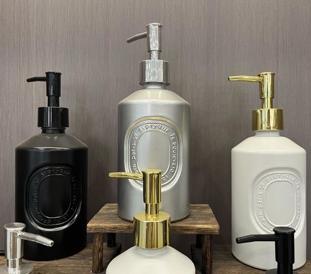 Collar Material Glass 500ml Hand Sanitizing Packaging Foam Dispenser Bottle
