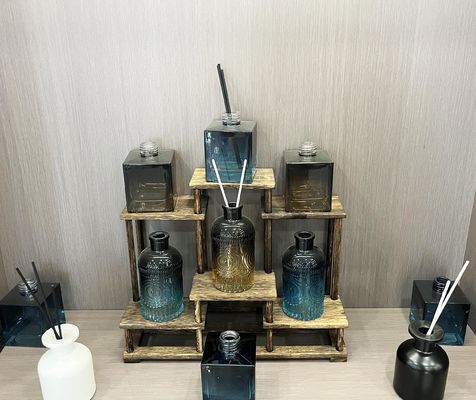 100ml and 300ml Clear Empty Luxury Aroma Perfume Reed Diffuser Glass Bottles with Box