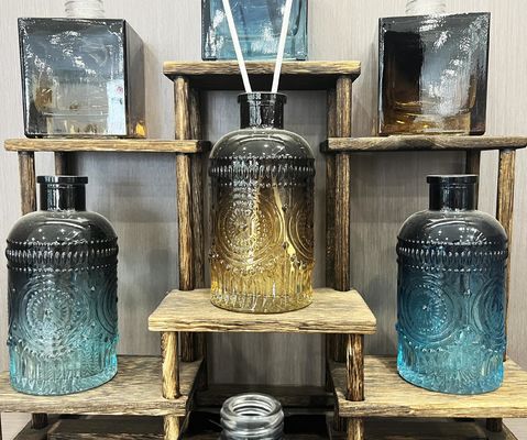 100ml and 300ml Clear Empty Luxury Aroma Perfume Reed Diffuser Glass Bottles with Box