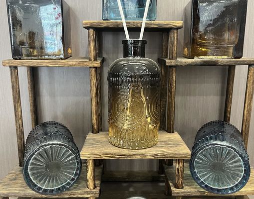 100ml and 300ml Clear Empty Luxury Aroma Perfume Reed Diffuser Glass Bottles with Box